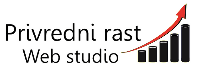 Privredni rast web studio logo